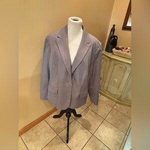 Anne Klein Women’s Gray Suit Jacket Blazer Size 22W